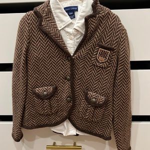 Nwt Ralph Lauren jacket with white shirt